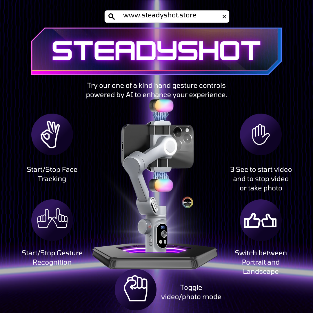 SteadyShot Phone Stabilizer with AI ®