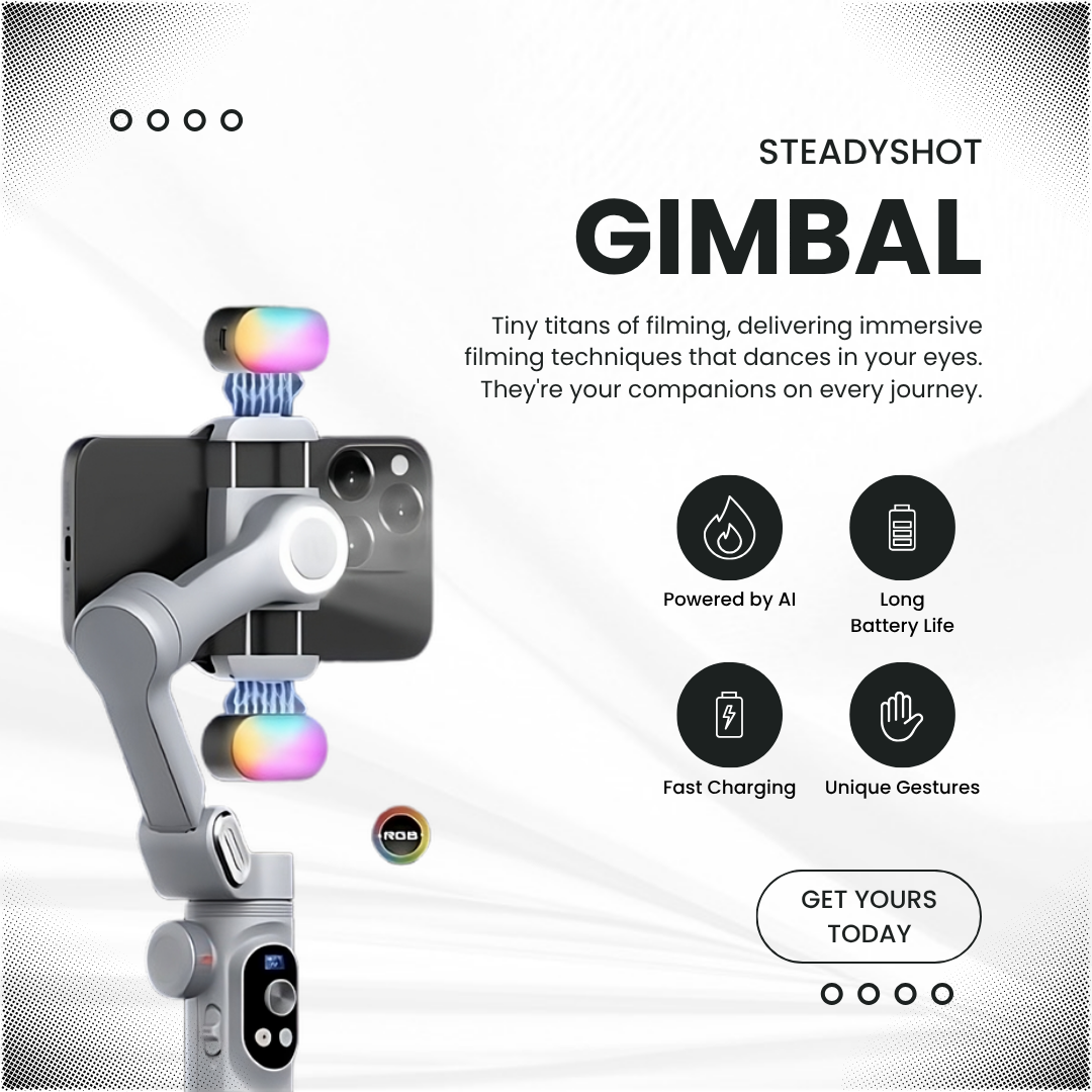 SteadyShot Phone Stabilizer with AI ®